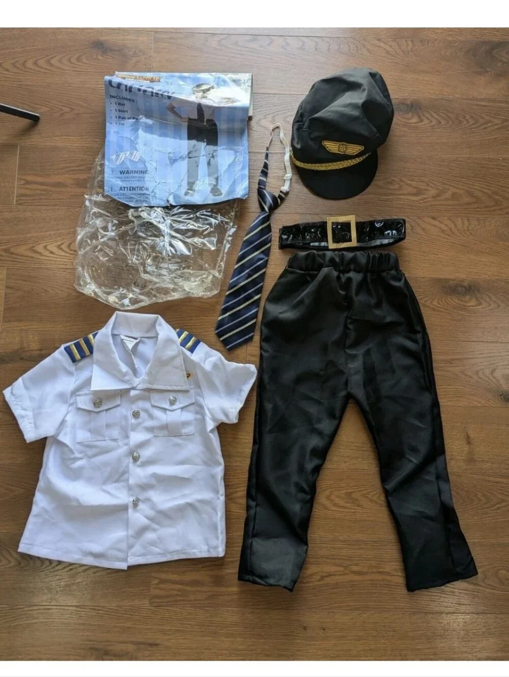 Spooktacular Creations Captain Costume Kids 3T Full 4 Piece Set